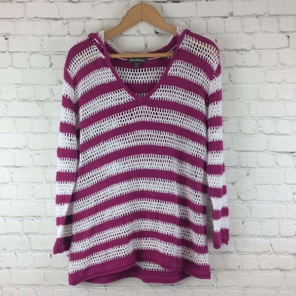 Tommy Bahama Beach Cover Up Knit Long Sleeve M